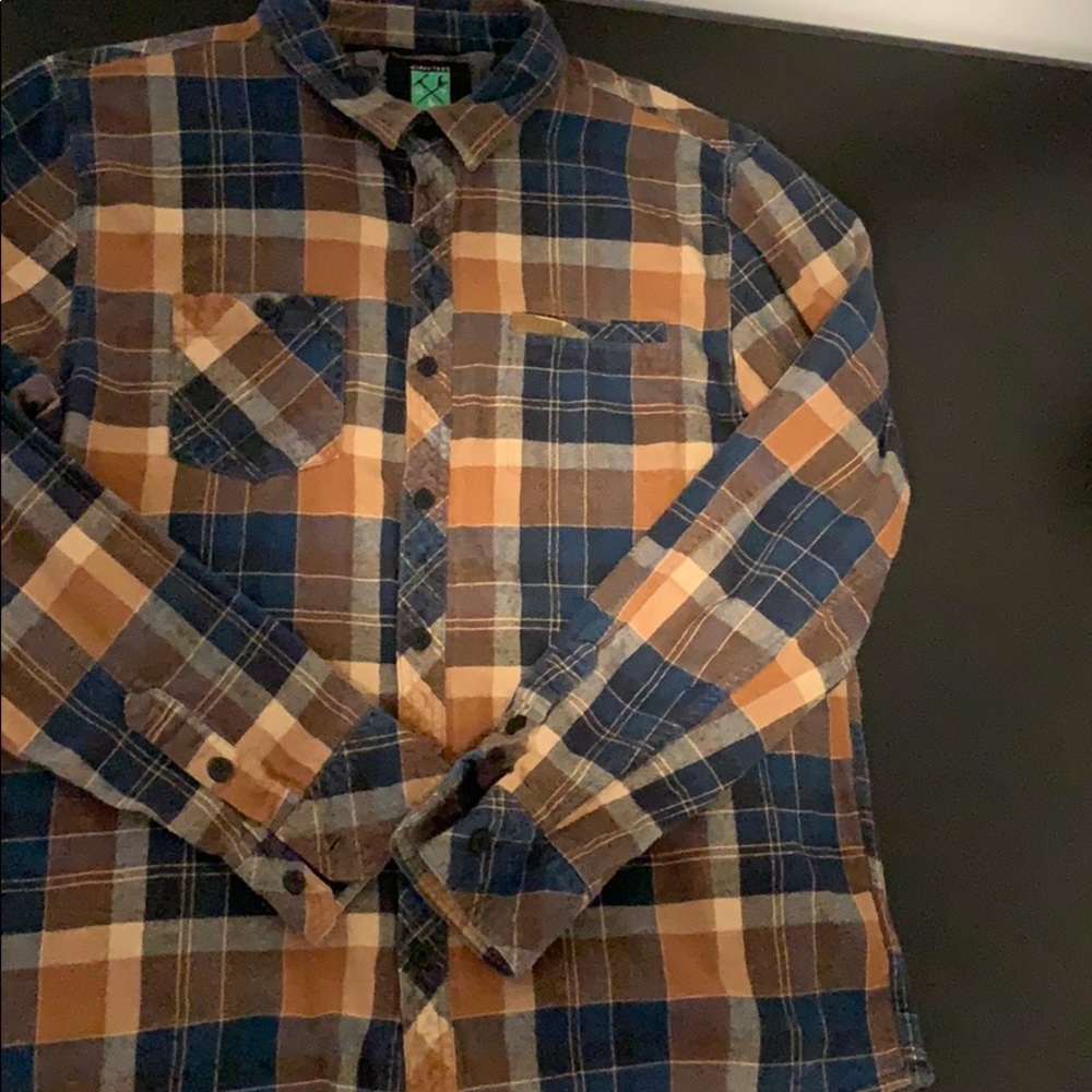 Blue and Brown Flannel